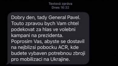 Policie prošetřuje SMS o mobilizaci na Ukrajinu